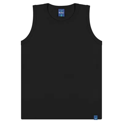 Camiseta Regata Infantil Reirex Básica Em Meia Malha