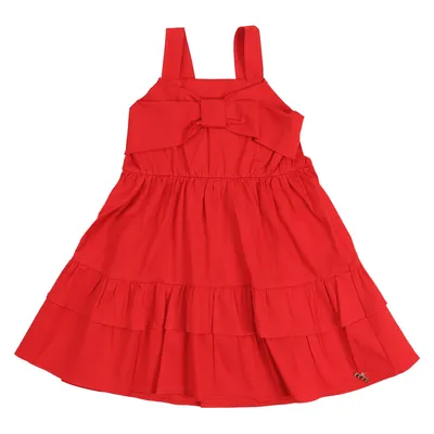 Vestido Infantil Milli Nina Detalhe Laço Na Frente