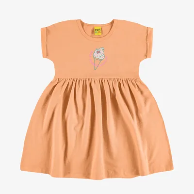 Vestido Infantil Rovitex Manga Curta Estampa Soverte Vestido Infantil Rovitex Manga Curta Estampa Soverte