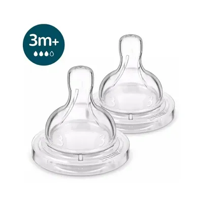 Kit Bico Mamadeira Avent Anti-Colic N.03 - 2 Peças