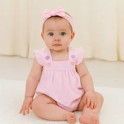 Banho De Sol Bebê Din Don Bordado Concha E Estrela