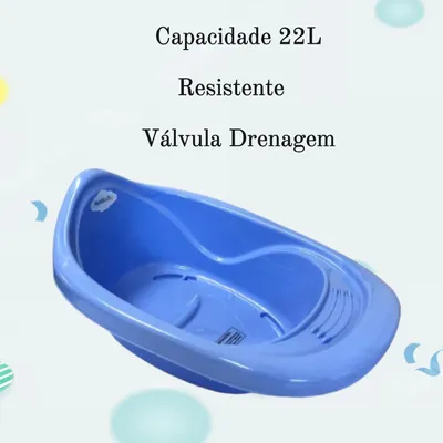 Banheira Bebê Plastibaby 22 Litros Banheira Bebê Plastibaby 22 Litros
