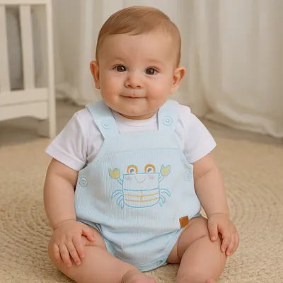 Banho De Sol Presente De Anjo Bordado Siri 2 Peças