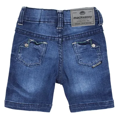 Bermuda Jeans Bebê Mackvanny Com Lycra Bermuda Jeans Bebê Mackvanny Com Lycra