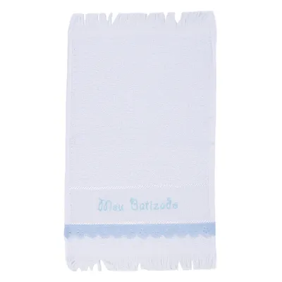 Toalha De Boca Bordado Meu Batizado Com Renda Prensada 17184 Toalha De Boca Bordado Meu Batizado Com Renda Prensada 17184