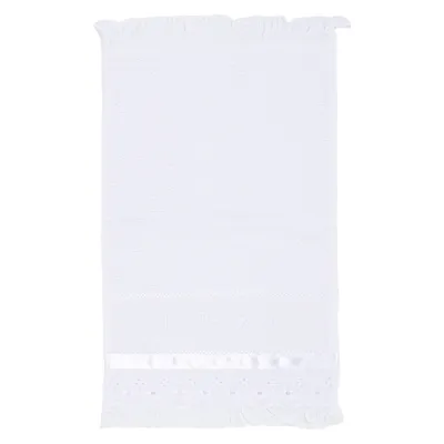 Toalha De Boca Para Batizado Com Cetim 19459 Toalha De Boca Para Batizado Com Cetim 19459