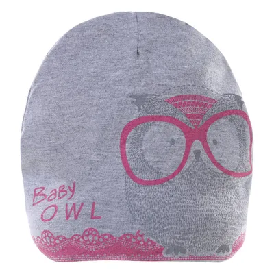 Gorro Malha Bebê Boneleska Estampa Silk Coruja