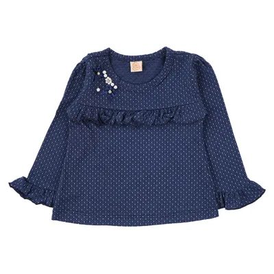 Blusa Din Don Manga Longa Babado Na Manga Blusa Din Don Manga Longa Babado Na Manga