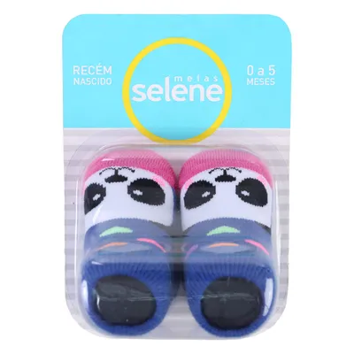 Meia Para Bebê Recém Nascido Atoalhada Blister 2782