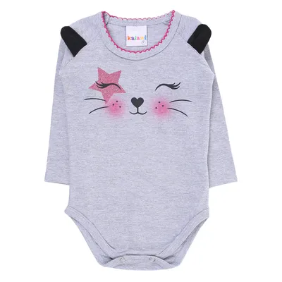 Blusa Kaiani Body Manga Longa Silk Orelhinha Gatinha Blusa Kaiani Body Manga Longa Silk Orelhinha Gatinha
