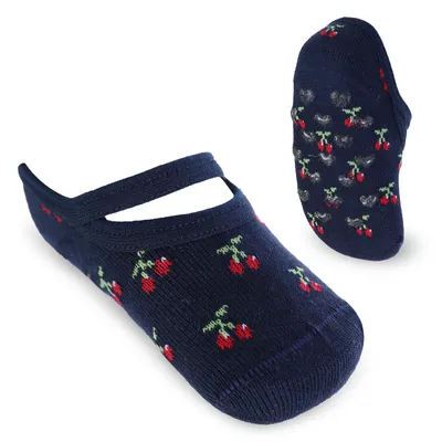 Meia Sapatilha Selene Bebê Com Vies E Estampado