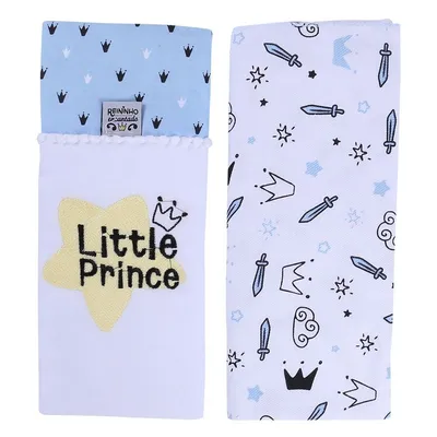 Kit Manta Cueiro Minasrey Reininho Encantado 02 Peças Menino