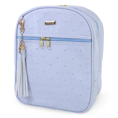 Mochila Maternidade Din Don Estrela Com Pingente Franja Azul