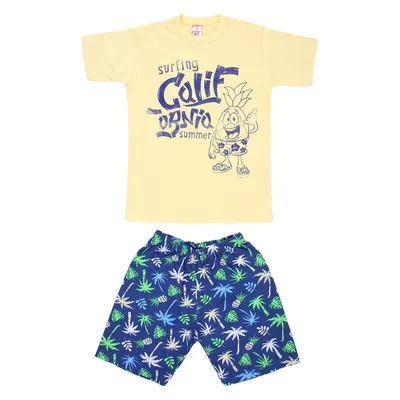 Conjunto Infantil Cleomara Camiseta + Bermuda Moletom Conjunto Infantil Cleomara Camiseta + Bermuda Moletom