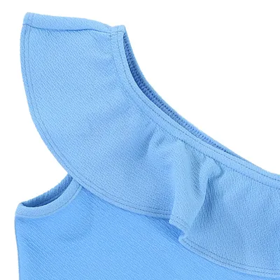 Vestido Marisol Malha Crepe Babado Ombro Vestido Marisol Malha Crepe Babado Ombro