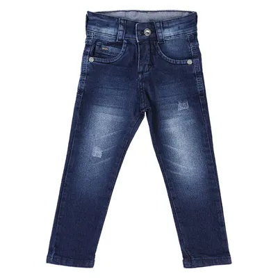 Calça Jeans Mackvanny Com Detalhe Rasgado 1/3 Calça Jeans Mackvanny Com Detalhe Rasgado 1/3