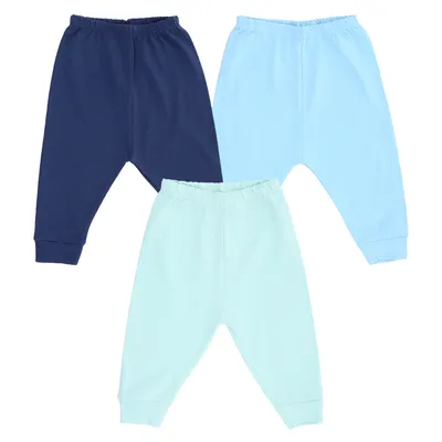 Kit Mijão Infantil Gente Miuda Pé Reversível Liso - 03 Peças