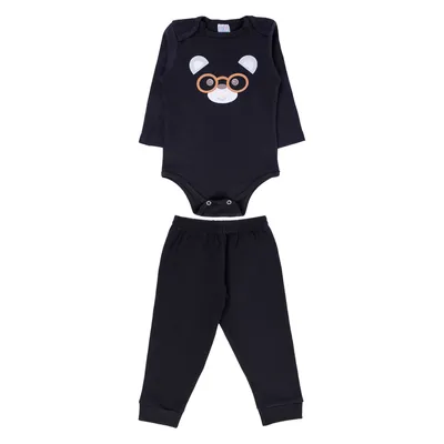 Conjunto Kappes Em Suedine 02 Peças Manga Longa Sortido Menino