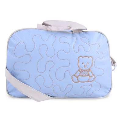 Kit Bolsa Maternidade Mave Com 02 Peças Bordado Ursinho Mel