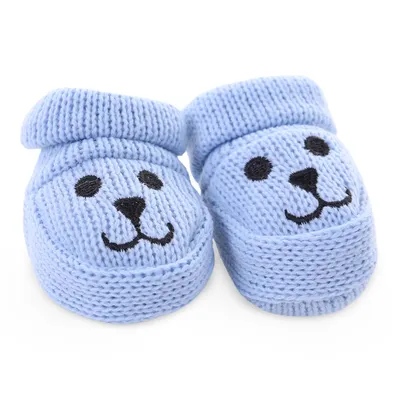 Sapatinho Everly Tricot Com Bordado Ursinho Sapatinho Everly Tricot Com Bordado Ursinho
