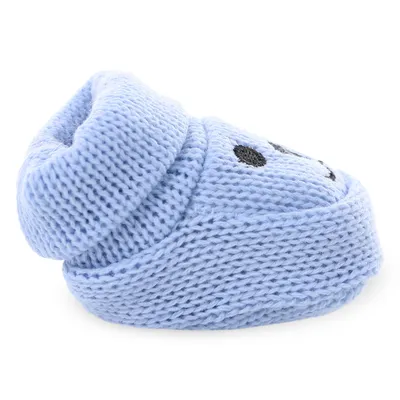 Sapatinho Everly Tricot Com Bordado Ursinho Sapatinho Everly Tricot Com Bordado Ursinho