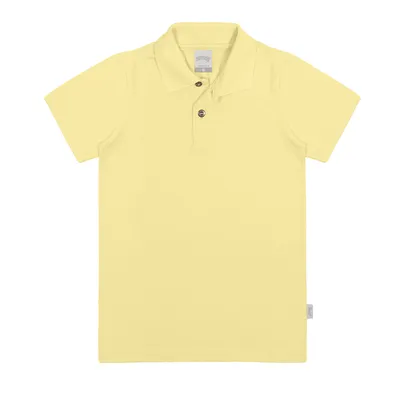 Camisa Polo Infantil Alakazoo Lisa Com Botões