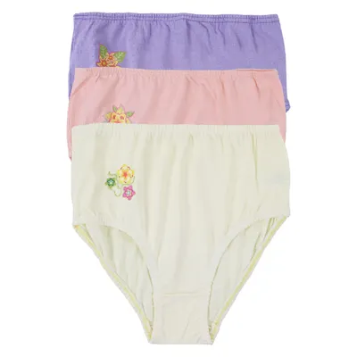 Kit Calcinha Infantil Manuelitha Com Silk - 03 Peças Kit Calcinha Infantil Manuelitha Com Silk - 03 Peças