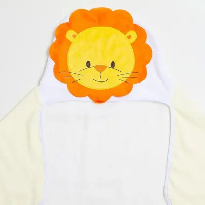 Toalha Com Capuz Papi Toys Com Bordado De Leão 90 x 70