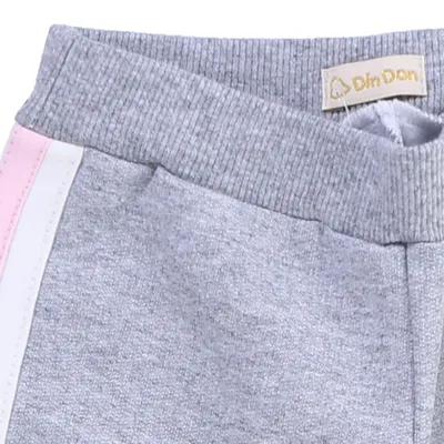 Calça Moletom Din Don Lista Lateral Menina Calça Moletom Din Don Lista Lateral Menina