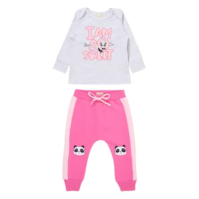Conjunto Din Don Blusa Manga Longa + Calça De Panda Conjunto Din Don Blusa Manga Longa + Calça De Panda