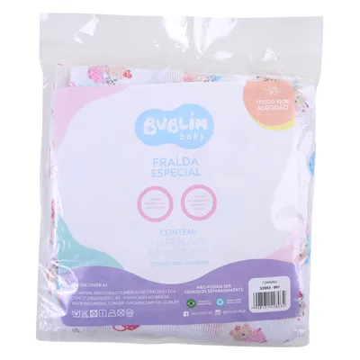 Fralda Supreme Incomfral Bambi 05 Peças Estampa Feminina 65x65 Fralda Supreme Incomfral Bambi 05 Peças Estampa Feminina 65x65