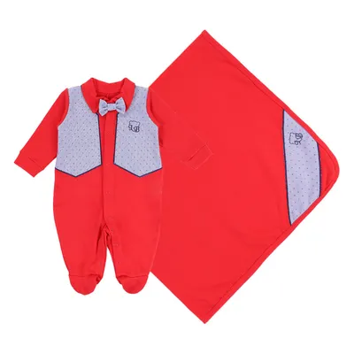 Saída Maternidade Le Bhua Estampa Ursinho Com Colete