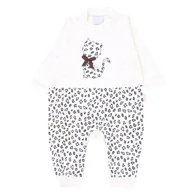 Macacão Longo Bebê Miniclo Gatinha Com Detalhe De Oncinha