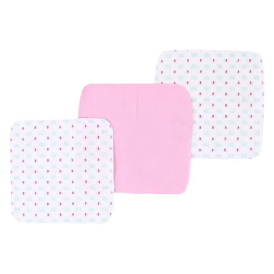 Kit Toalha Camesa Estampa Elefante Com Pano De Boca - 04 Peças