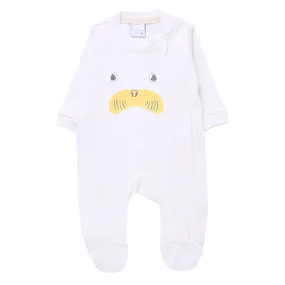 Macacão Longo Bebê Miniclo Bordado Leão Marinho