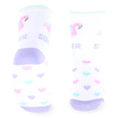 Kit Meia Infantil Selene Estampada - 03 Peças Kit Meia Infantil Selene Estampada - 03 Peças