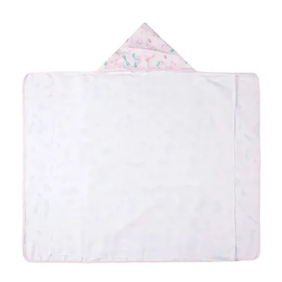 Toalha Forrada Papi Karinho Capuz Estampa Jardim Borboleta Toalha Forrada Papi Karinho Capuz Estampa Jardim Borboleta