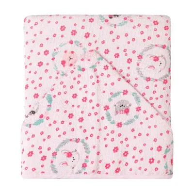 Toalha Forrada Papi Karinho Capuz Estampa Amiguinhas Toalha Forrada Papi Karinho Capuz Estampa Amiguinhas