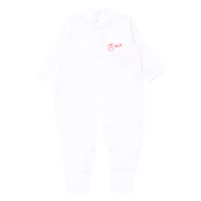 Macacão Longo Bebê Mub Liso Com Botões