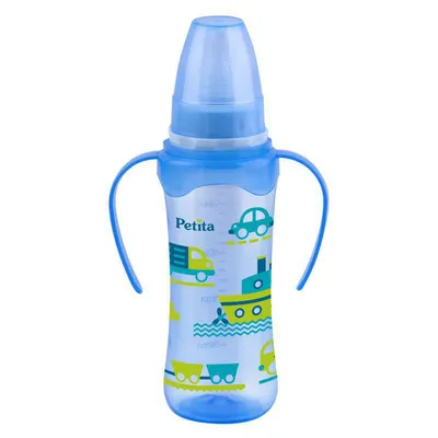 Mamadeira Bebê Petita Estampado Com Alça 240 ml Mamadeira Bebê Petita Estampado Com Alça 240 ml