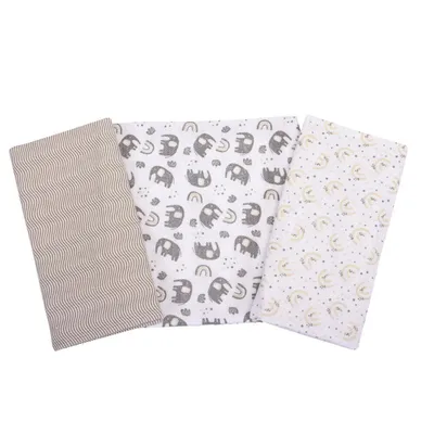 Kit Cueiro Minasrey Composê Estampa Elefante - 03 Peças