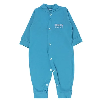 Macacão Longo Smoby Baby Liso Básico Com Bordado