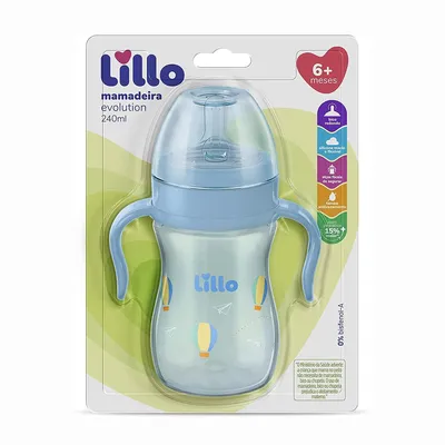Mamadeira Bebê Lillo Super Evolution 240 ML Mamadeira Bebê Lillo Super Evolution 240 ML