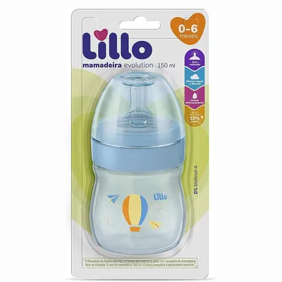 Mamadeira Bebê Lillo Super Evolution 150 ML Mamadeira Bebê Lillo Super Evolution 150 ML