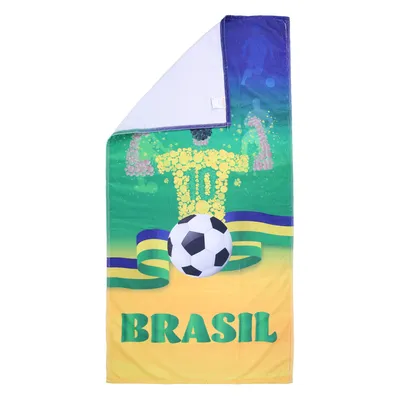 Toalha Aveludada Lepper Estampa Transfer Brasil Toalha Aveludada Lepper Estampa Transfer Brasil