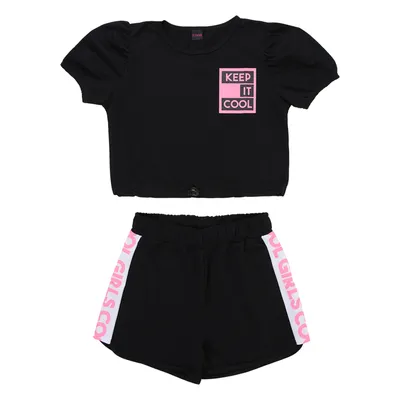 Conjunto Juvenil Pami Blusa Klep + Shorts Estampa Lateral
