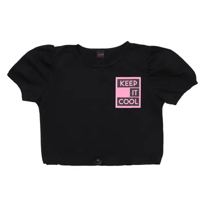 Conjunto Juvenil Pami Blusa Klep + Shorts Estampa Lateral