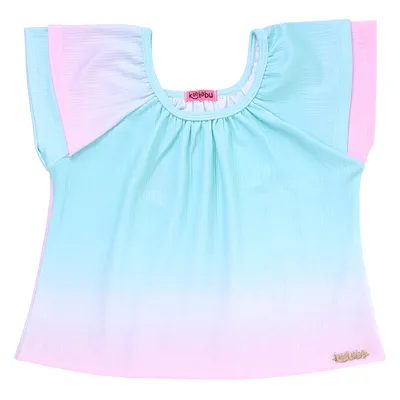 Conjunto Infantil Kookabu Blusa Listras + Shorts Barra Virada Conjunto Infantil Kookabu Blusa Listras + Shorts Barra Virada