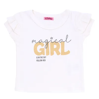 Conjunto Infantil Kookabu ECO Blusa Girl + Shorts Estampado