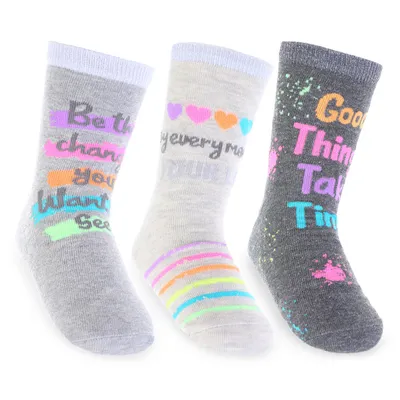 Kit Meia Soquete Selene Estampada - 03 Peças